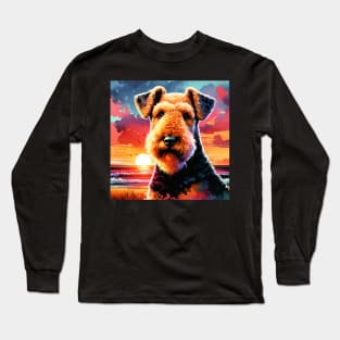 Airedale Terrier Sunset Long Sleeve T-Shirt